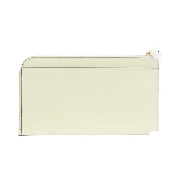 Kate Spade Lucy Floral Appliqué Medium L-Zip Wristlet | Saffiano Leather - Picture 2 of 3